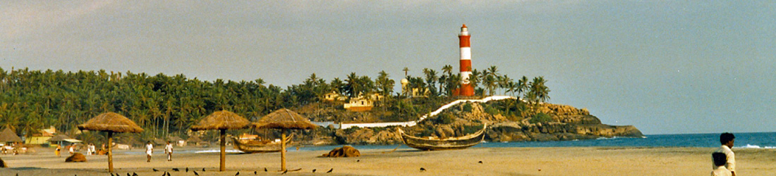 am Strand von Kovalam