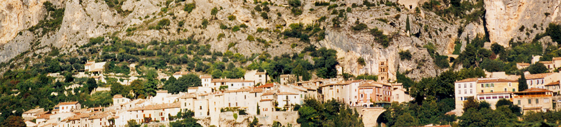 Ausblick auf Moustiers