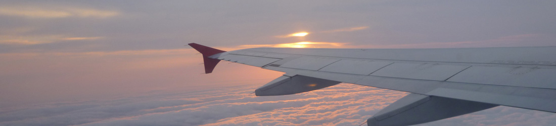 Sonnenaufgang im Flieger